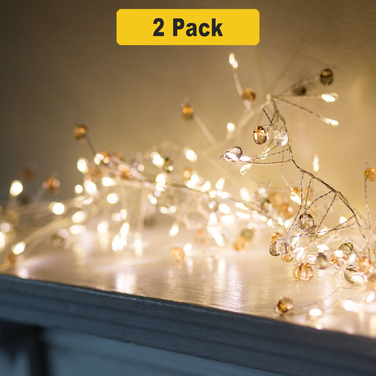 Sparkling 40 LED Crystal String Lights — Perfect for Events & Home Decor